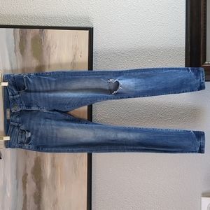 DL1969 Emma Distressed Low Rise Skinny Jeans | Size 25